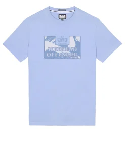 Adachi Camo T-Shirt Cornflower Blue