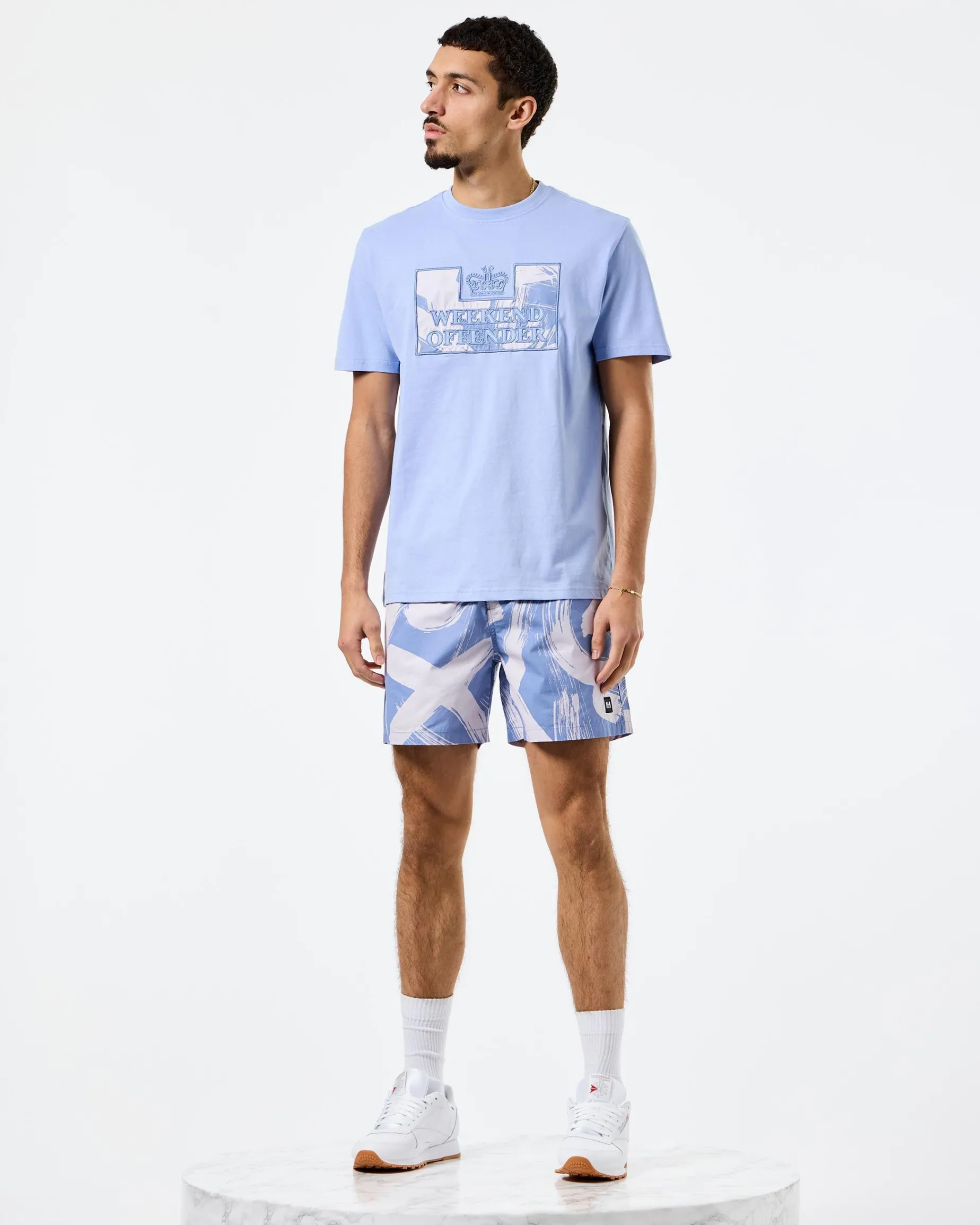 Adachi Camo T-Shirt Cornflower Blue