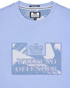 Adachi Camo T-Shirt Cornflower Blue