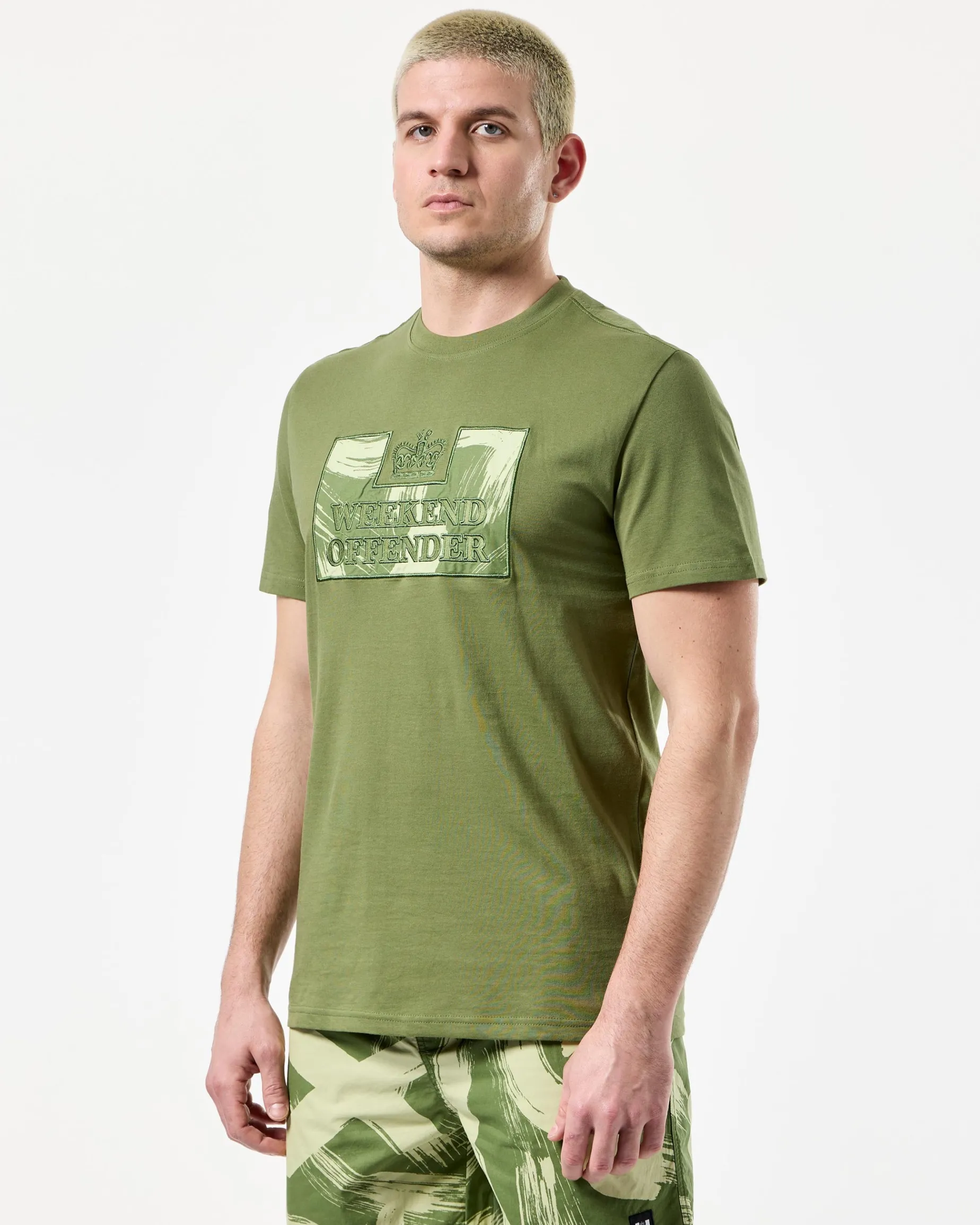 Adachi Camo T-Shirt Sapling Green