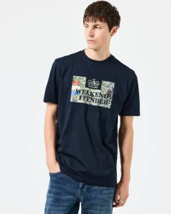 Badman Graphic T-Shirt Navy