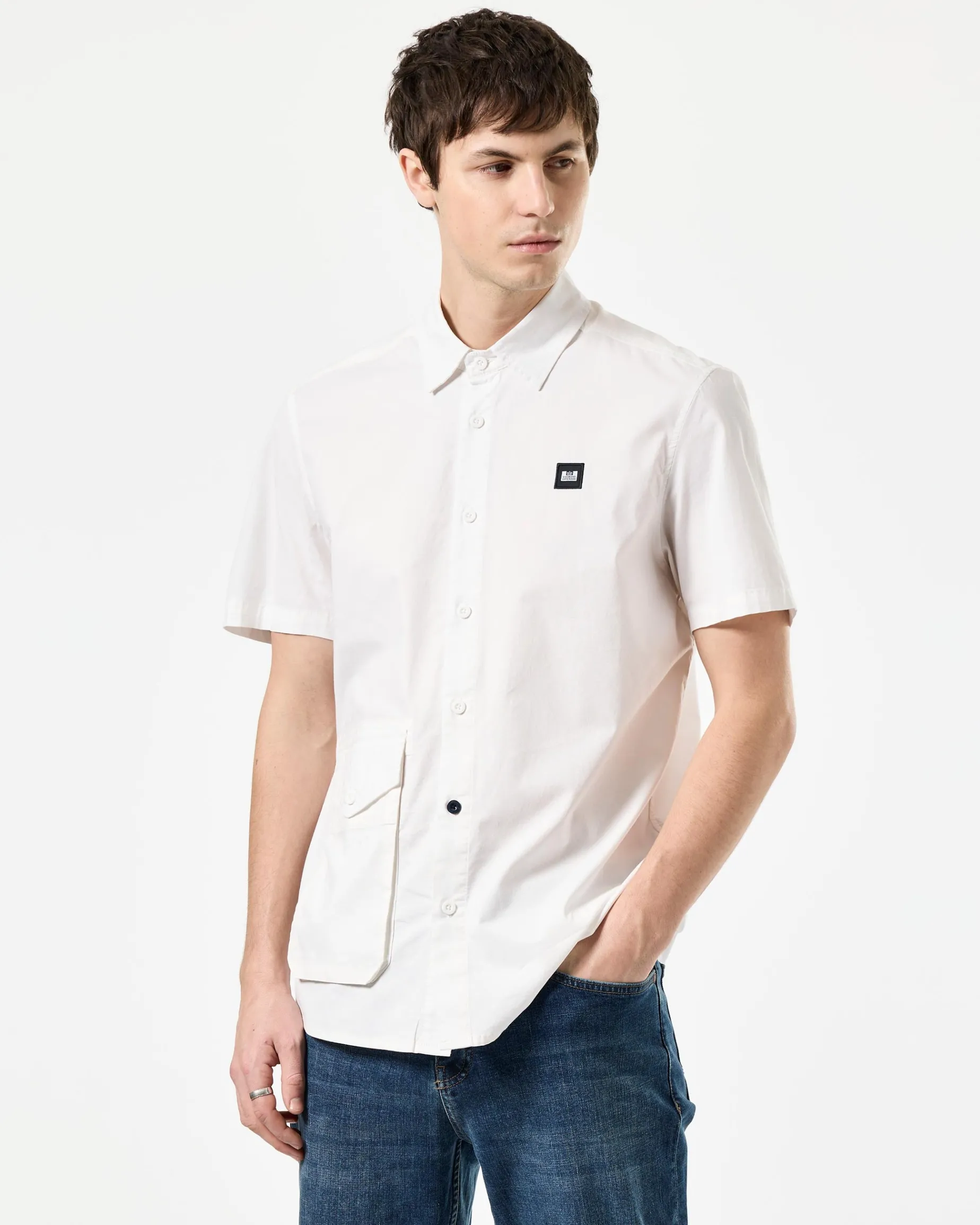 Barboza Pocket Shirt White