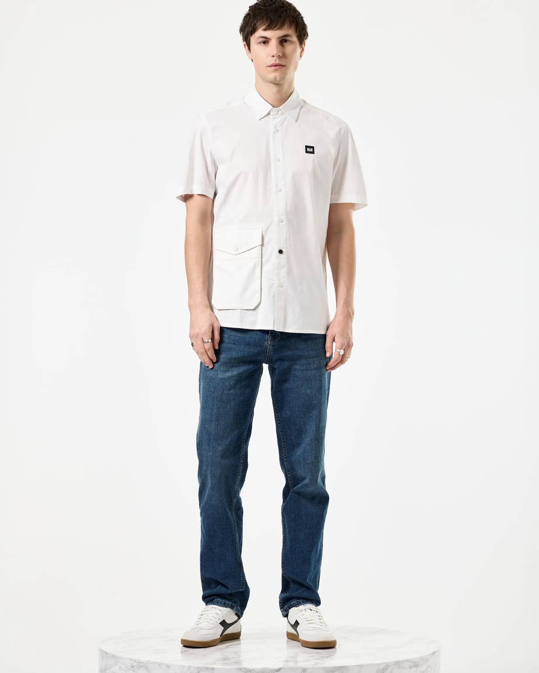 Barboza Pocket Shirt White