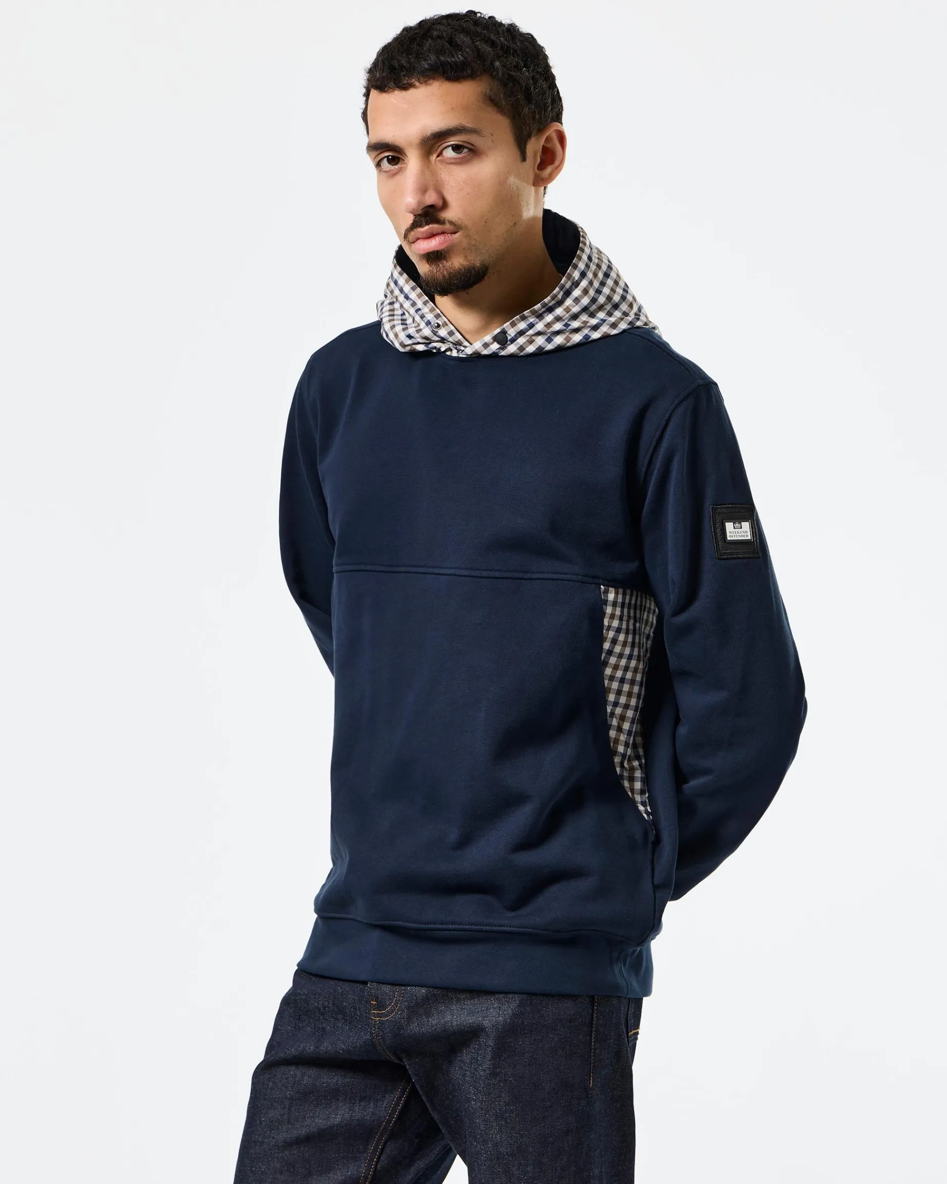 Bayswater Hoodie Navy/Mid House Check