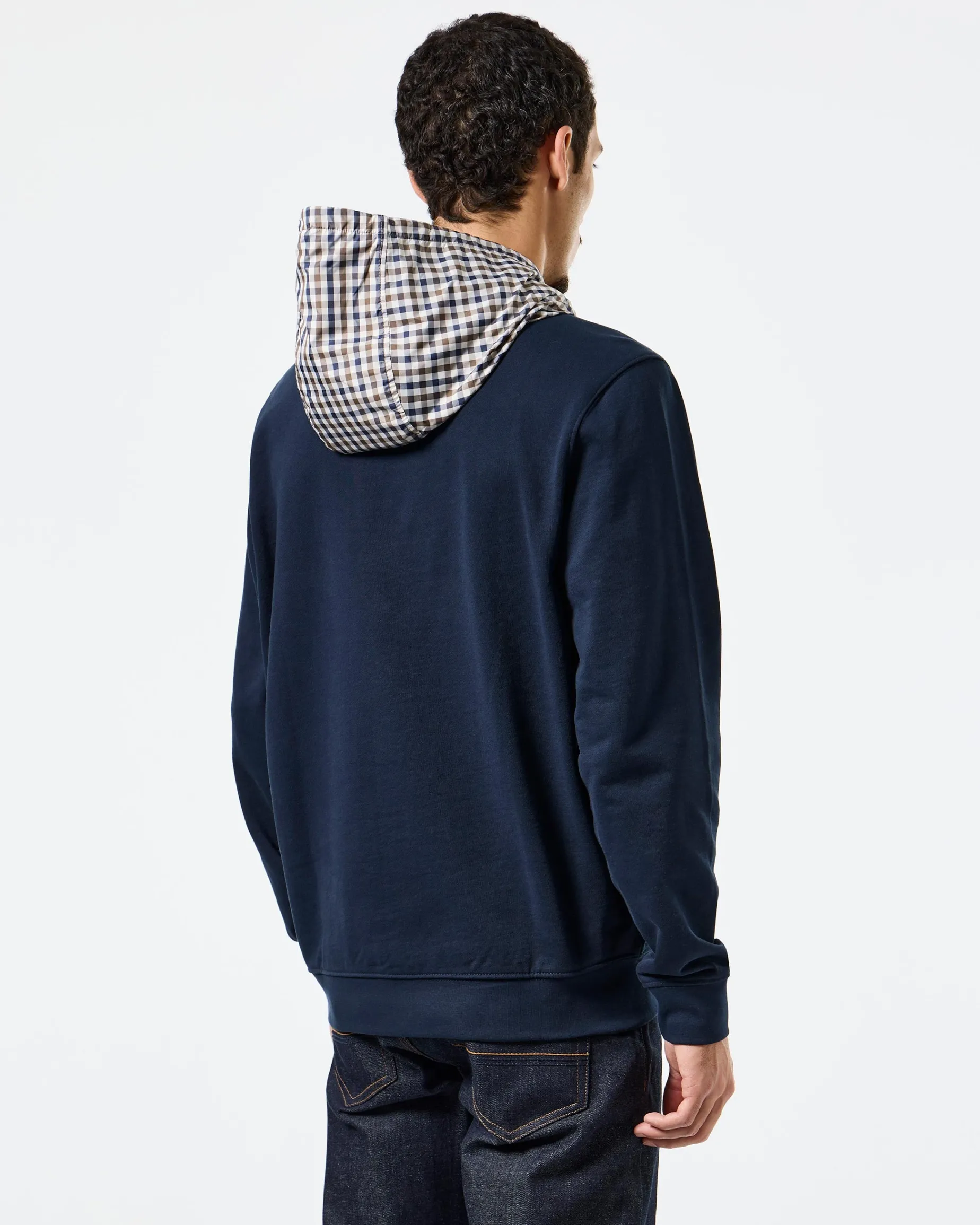 Bayswater Hoodie Navy/Mid House Check