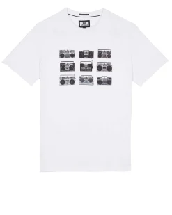 Boombox Graphic T-Shirt White