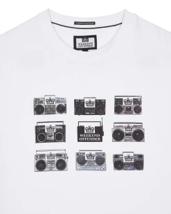Boombox Graphic T-Shirt White