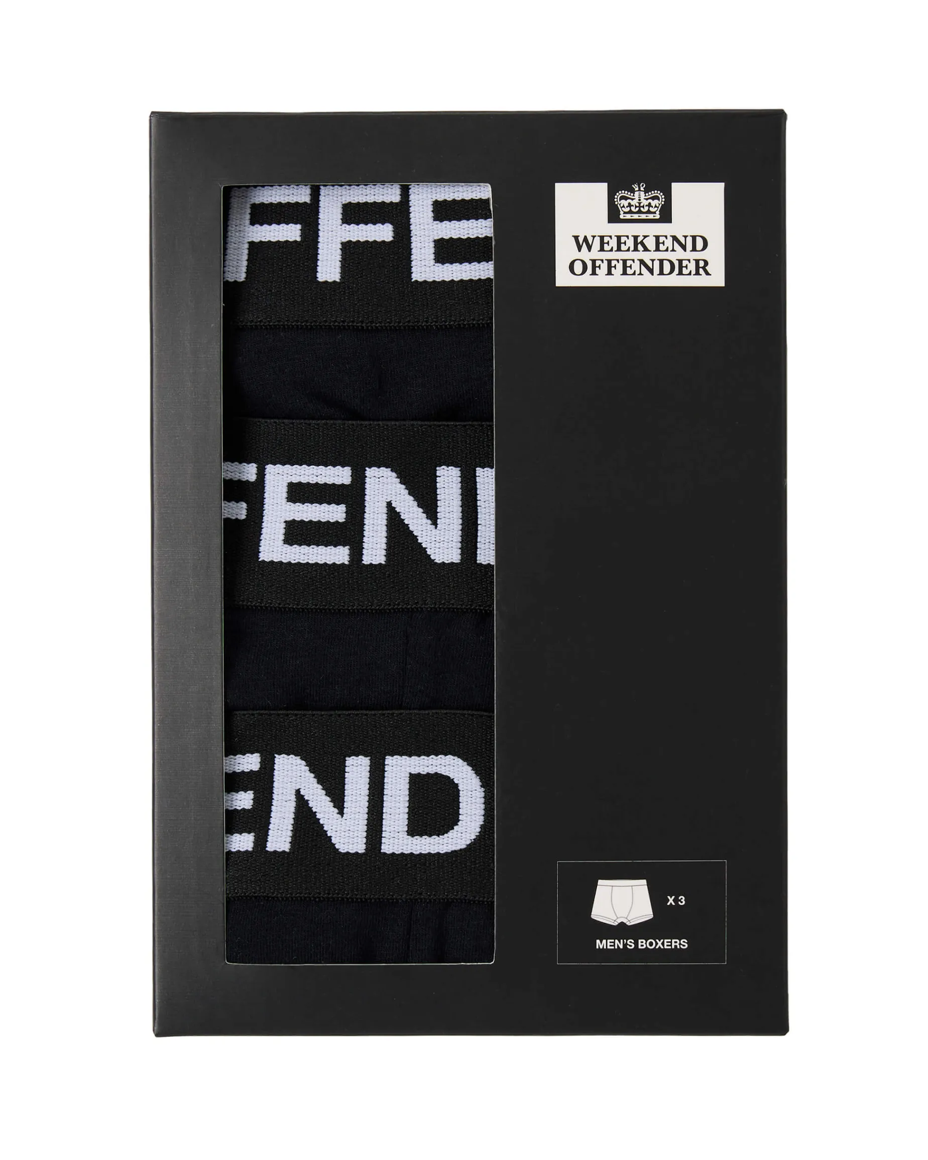 Boxer Shorts Pack Of 3 Black