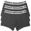 Boxer Shorts Pack Of 3 Dark Charcoal
