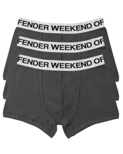 Boxer Shorts Pack Of 3 Dark Charcoal