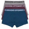 Boxer Shorts Pack Of 3 Light Grey/ Deep Plum/ Juniper Blue