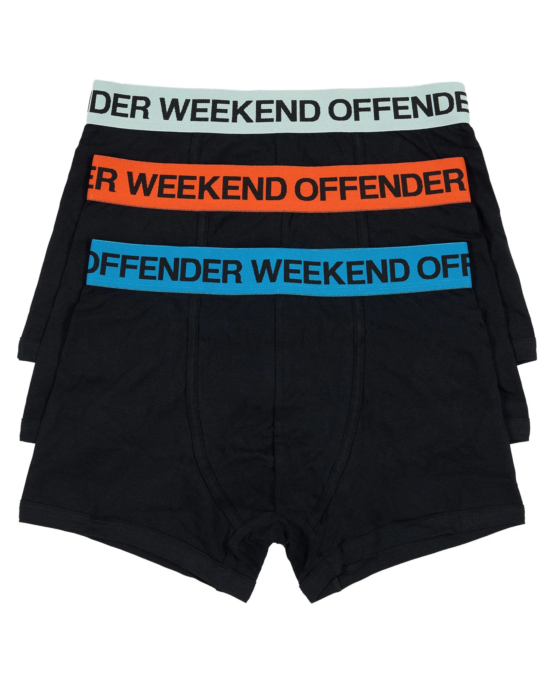 Boxer Shorts Pack Of 3 Orange Peel/ Azure Blue/ Mint Tea Green