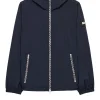 Campania Check Windbreaker Jacket Navy