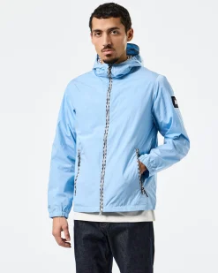 Campania Check Windbreaker Jacket Sea Marine Blue