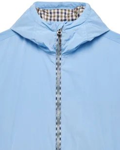 Campania Check Windbreaker Jacket Sea Marine Blue