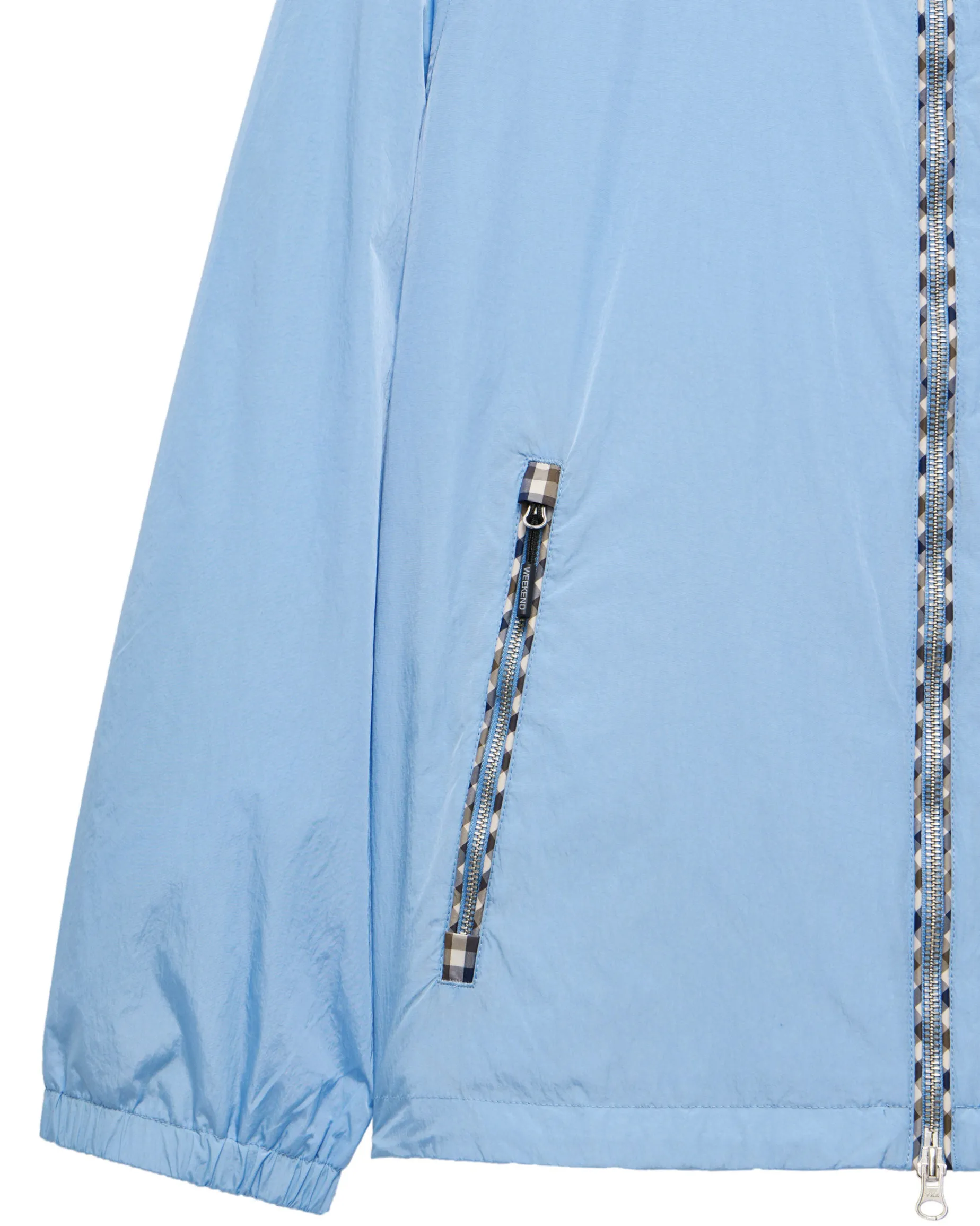 Campania Check Windbreaker Jacket Sea Marine Blue