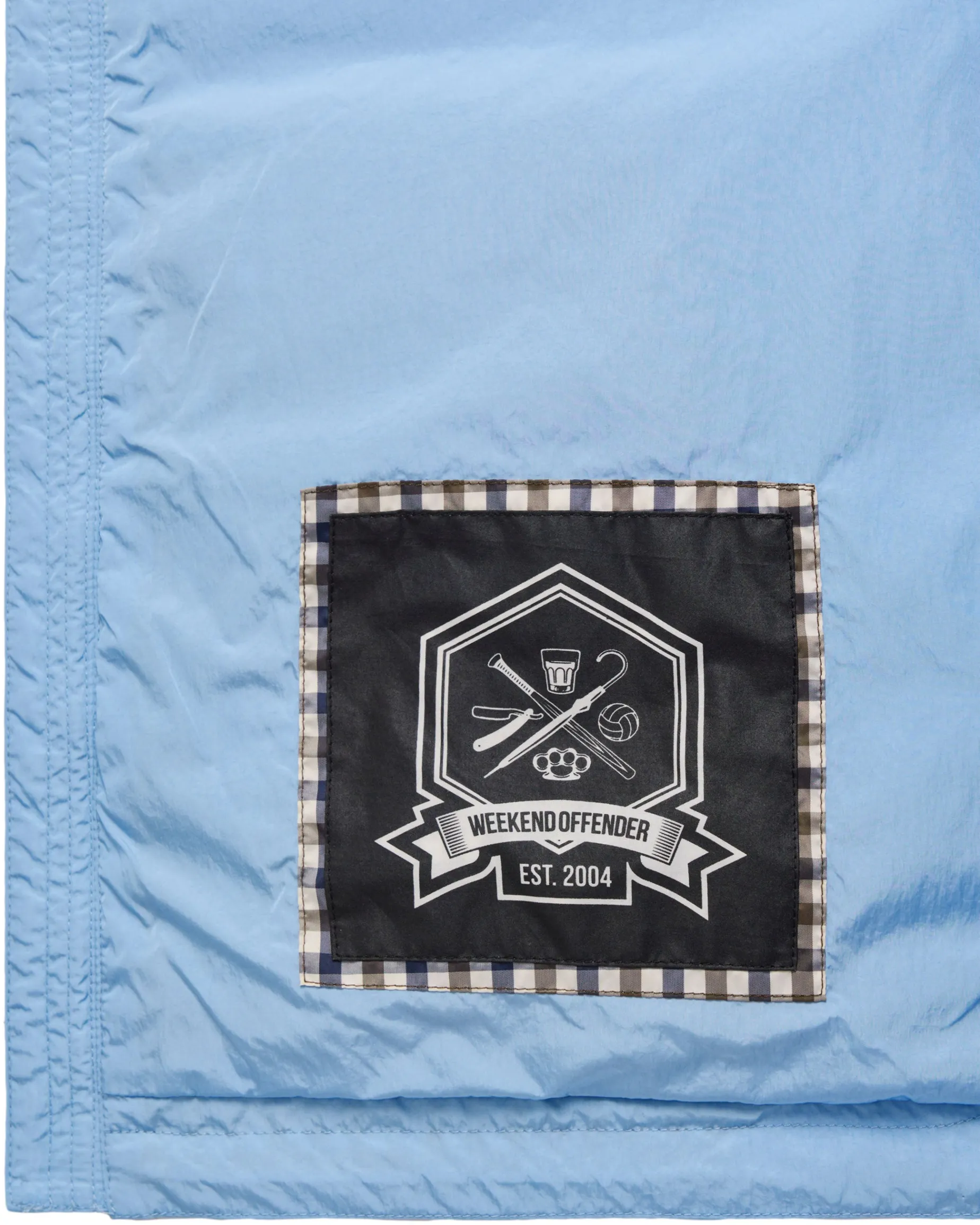 Campania Check Windbreaker Jacket Sea Marine Blue