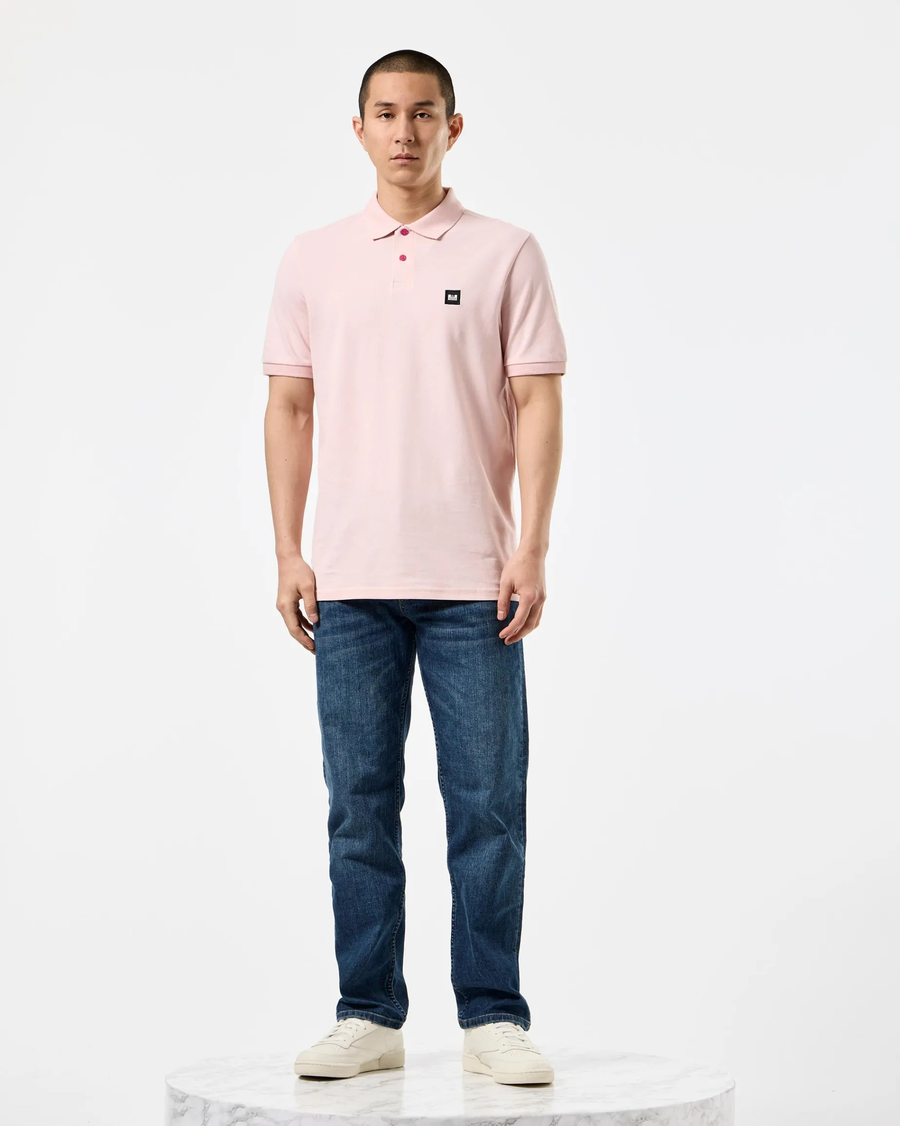 Caneiros Polo Shirt Pale Blush Pink