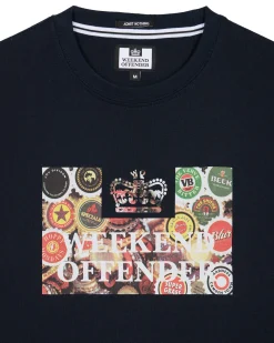 Caps Graphic T-Shirt Navy