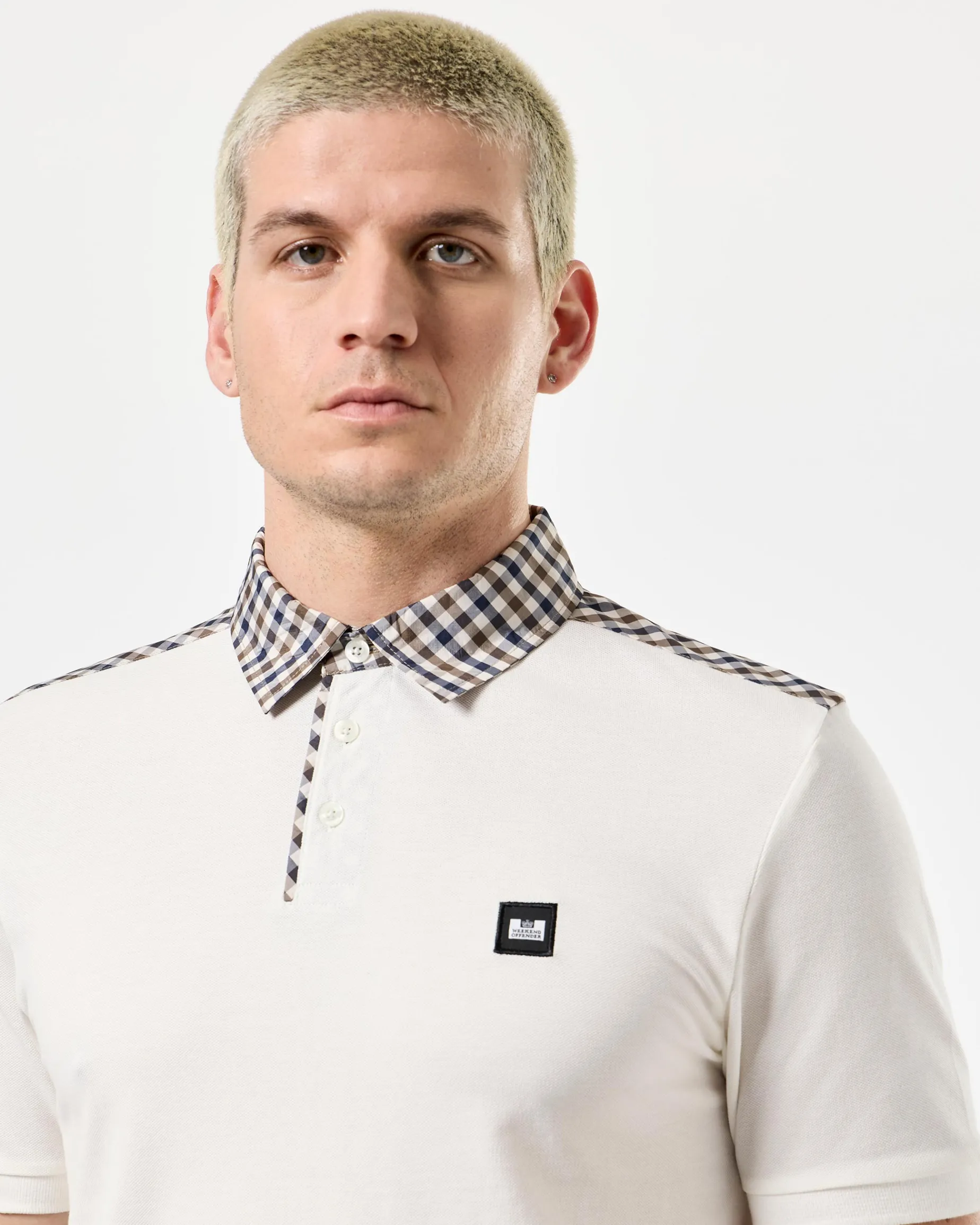 Costa Polo Shirt Ghost/Mid House Check