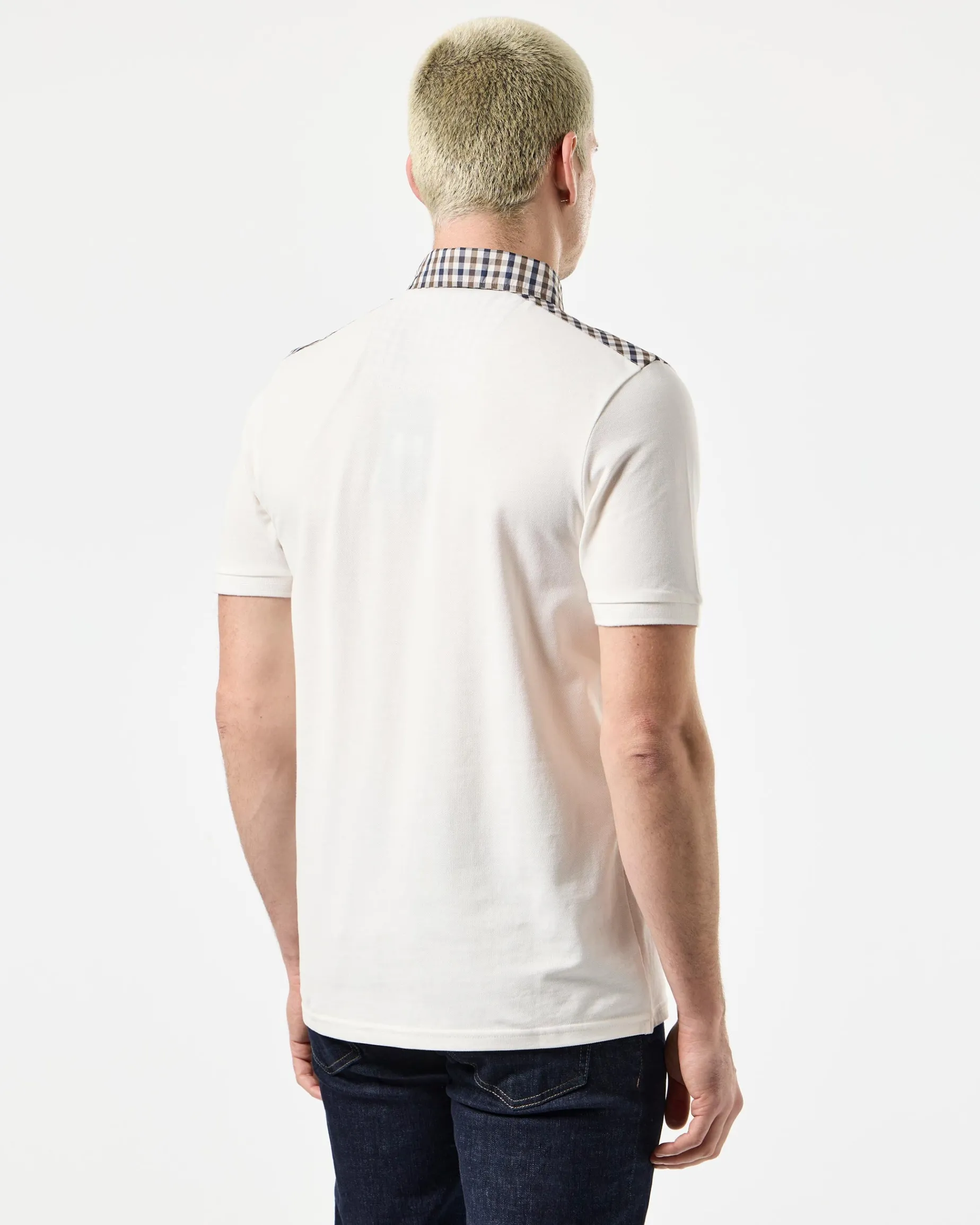 Costa Polo Shirt Ghost/Mid House Check