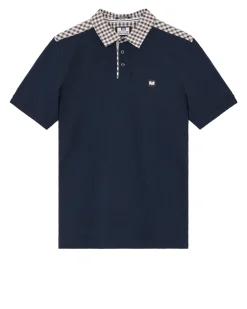 Costa Polo Shirt Navy/Mid House Check