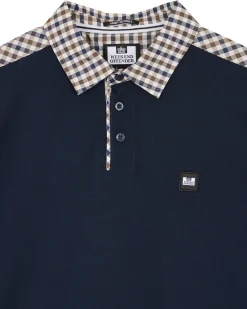 Costa Polo Shirt Navy/Mid House Check