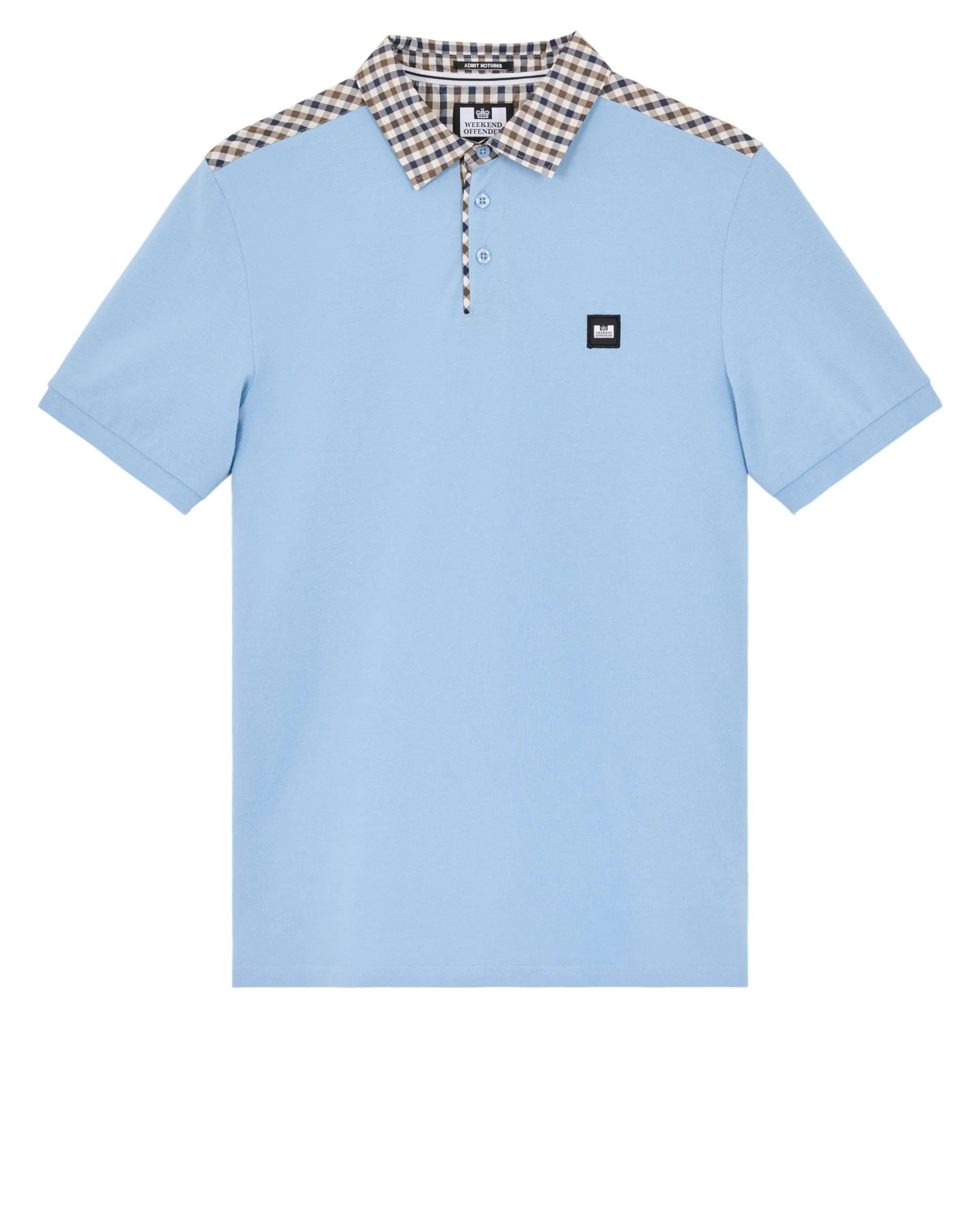 Costa Polo Shirt Sea Marine Blue/Mid House Check