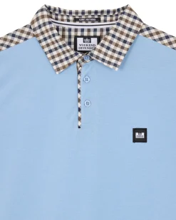 Costa Polo Shirt Sea Marine Blue/Mid House Check