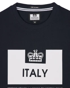 Country Series Italy T-Shirt Navy/White