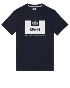 Country Series Spain T-Shirt Navy/White