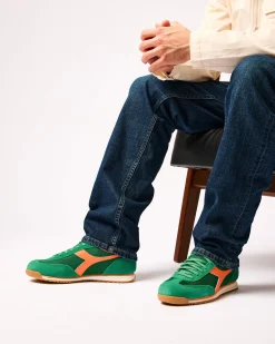 Diadora Cross Trainers Green Peas Cream