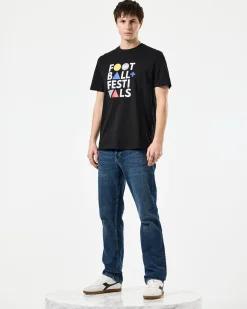 Football + Festivals Graphic T-Shirt Black