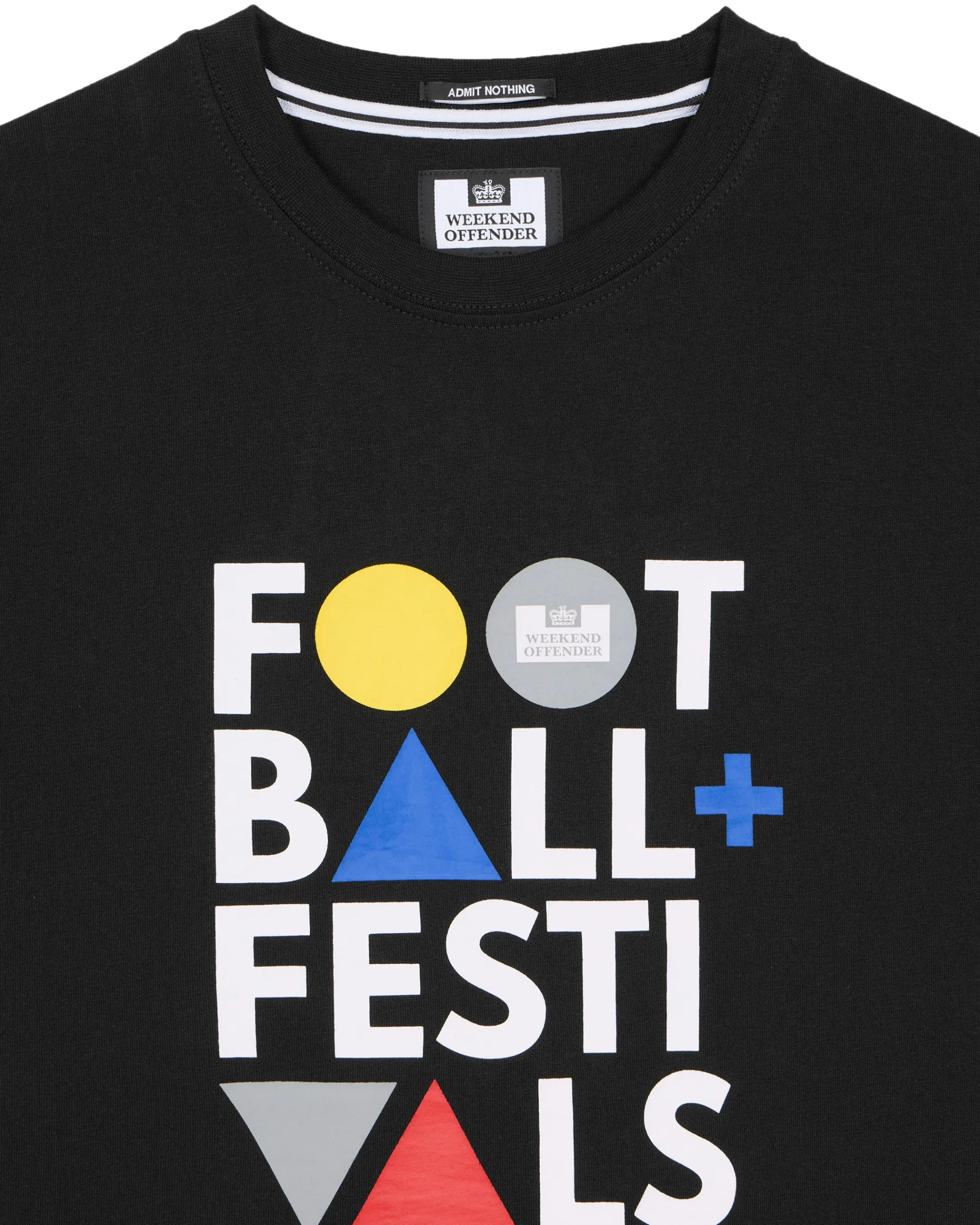 Football + Festivals Graphic T-Shirt Black