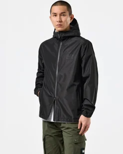 Football + Festivals Waterproof Pack Away Jacket Black