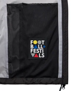 Football + Festivals Waterproof Pack Away Jacket Black