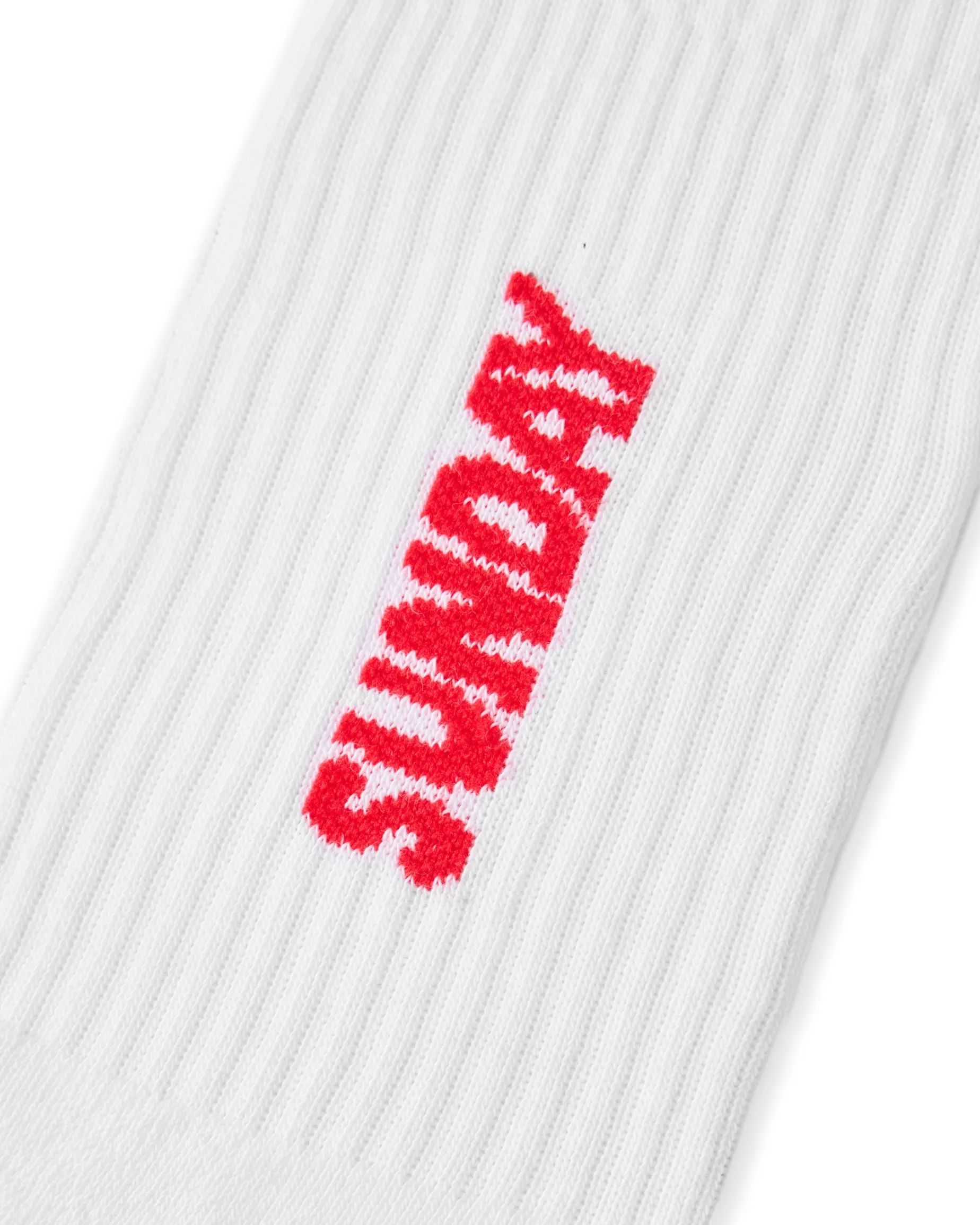 Friday/Saturday/Sunday Sports Socks White