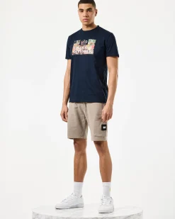 Hawkins Jogger Shorts Bark Brown