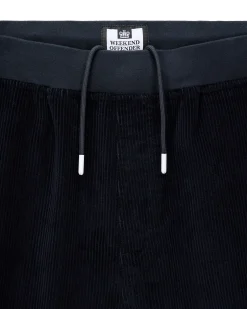 Hemsley Cord Track Bottoms Navy