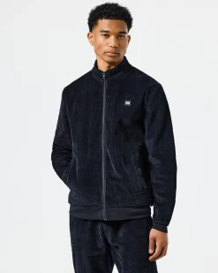 Hemsley Cord Track Top Navy