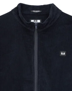 Hemsley Cord Track Top Navy