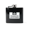 Hip Flask Black/White