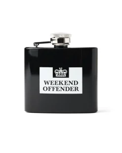 Hip Flask Black/White