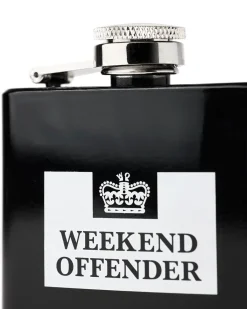 Hip Flask Black/White