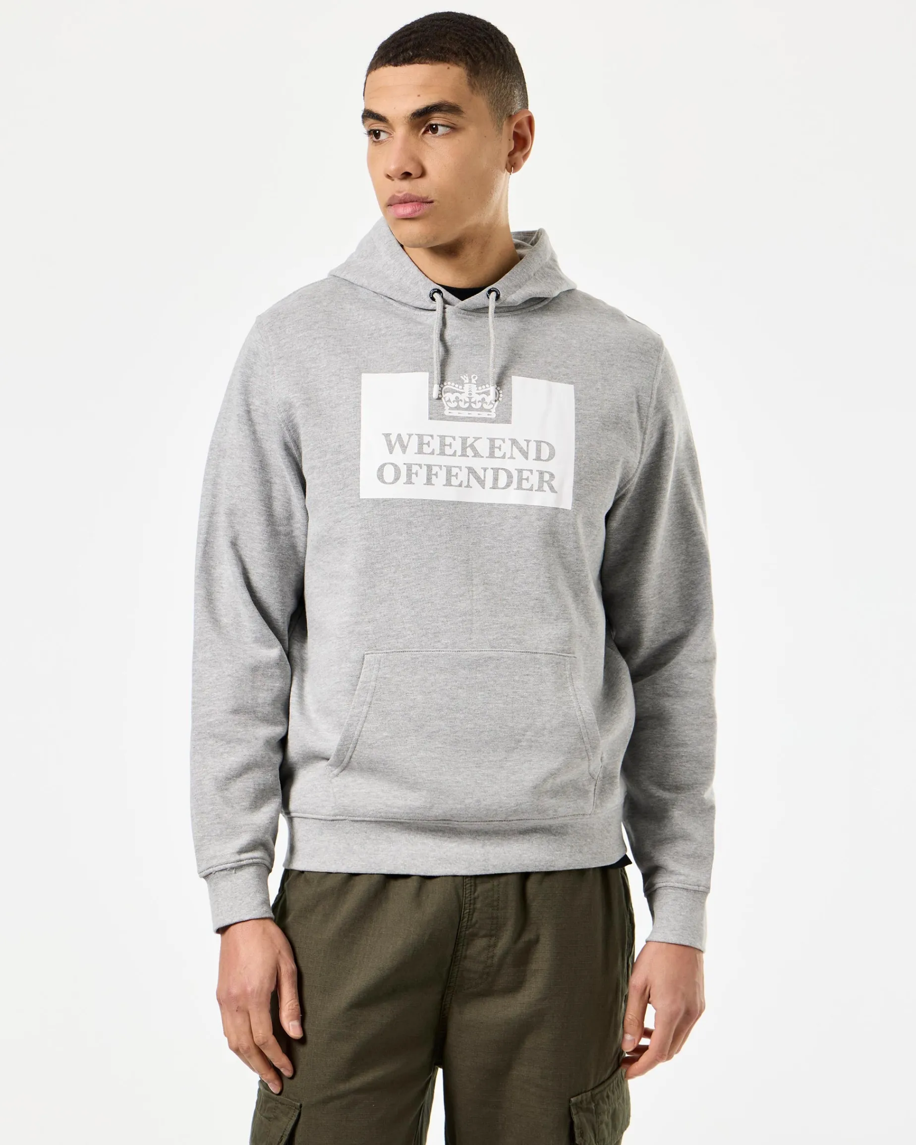 HM Service Classic Hoodie Grey Marl