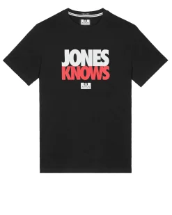Jones Knows Graphic T-Shirt Black