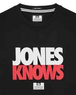 Jones Knows Graphic T-Shirt Black