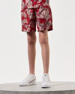 Kids Anzio Shorts Blaze Red Rain Camo