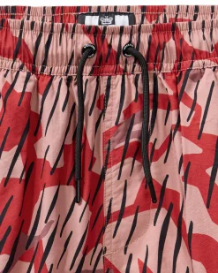 Kids Anzio Shorts Blaze Red Rain Camo