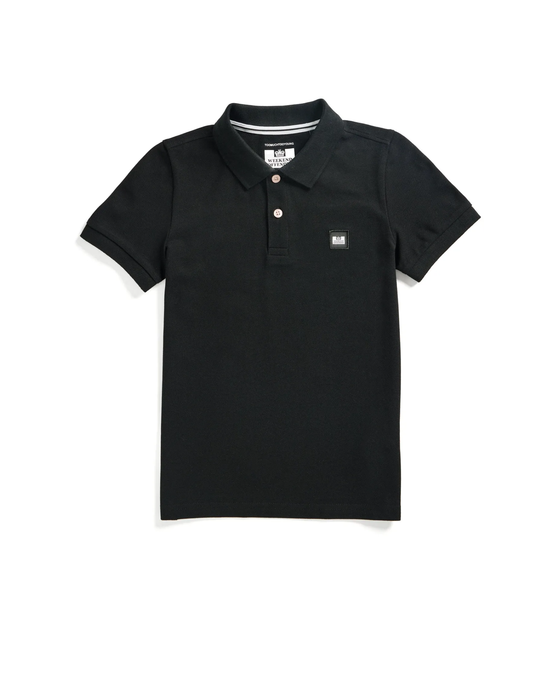 Kids Caneiros Polo Shirt Black